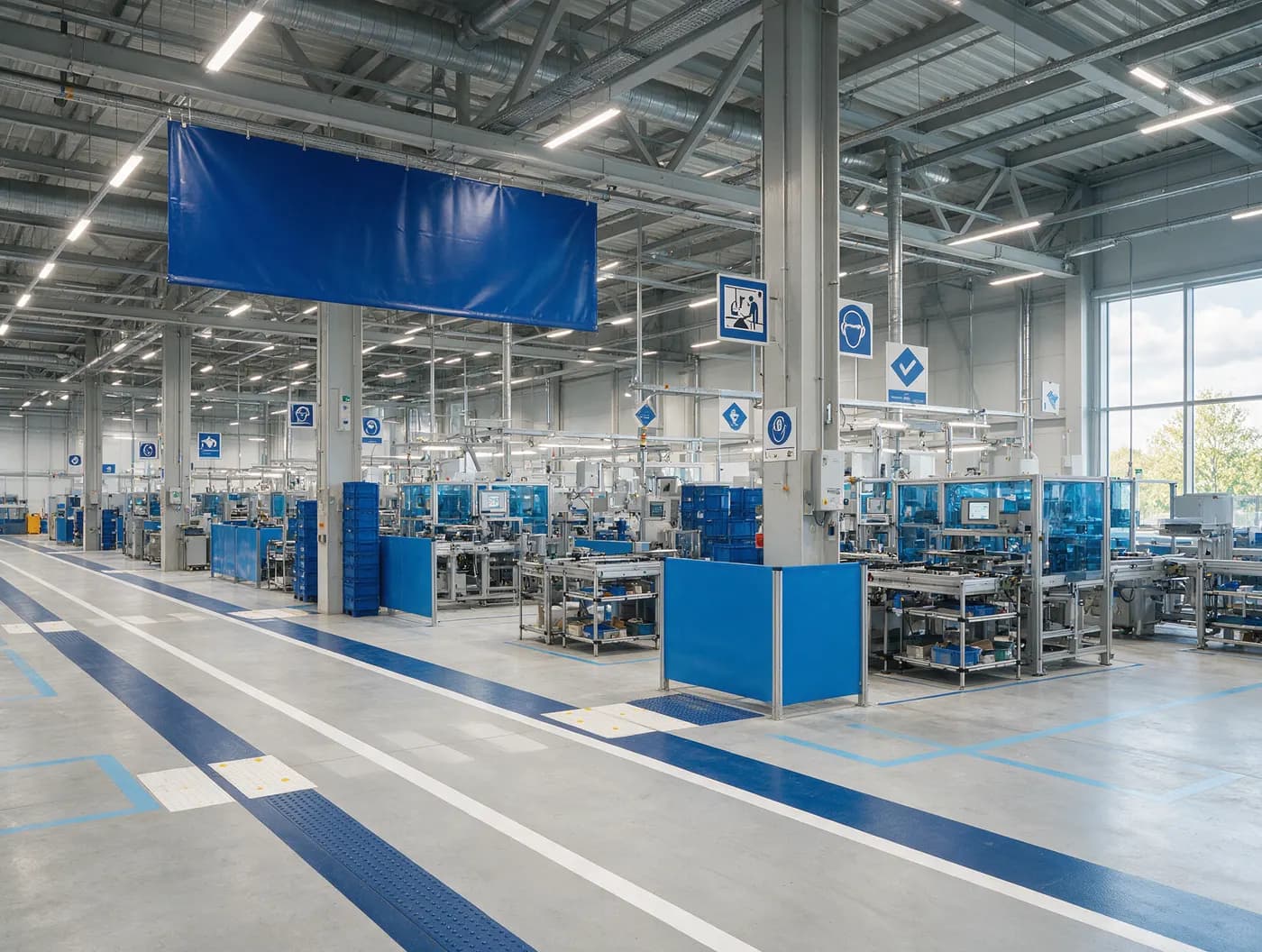 Planta y seguridad: material impreso para Manufactura